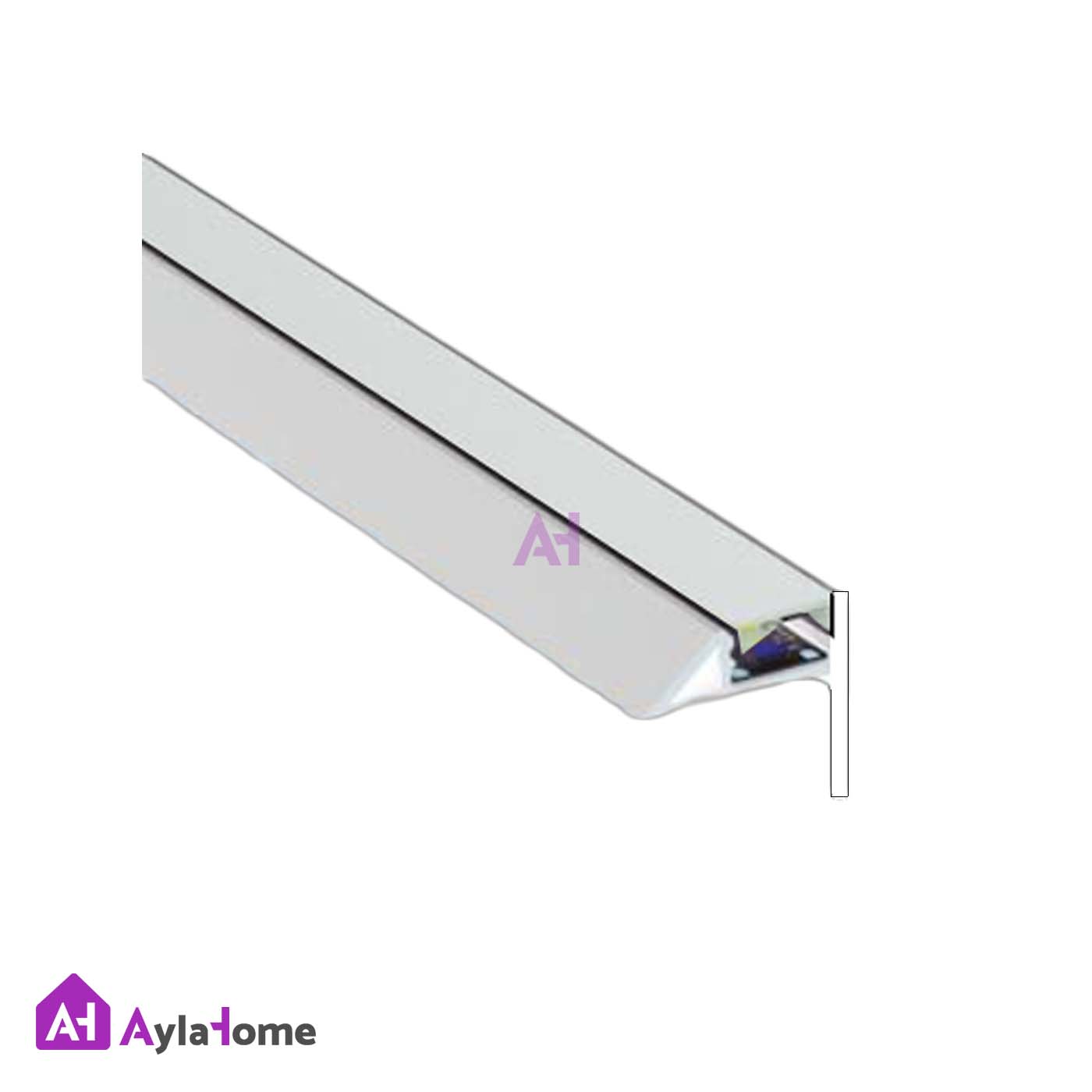 پروفیل نور خطی آلومینیومی دفنی پارکتی و کنج دیوار کد LParketW سفید