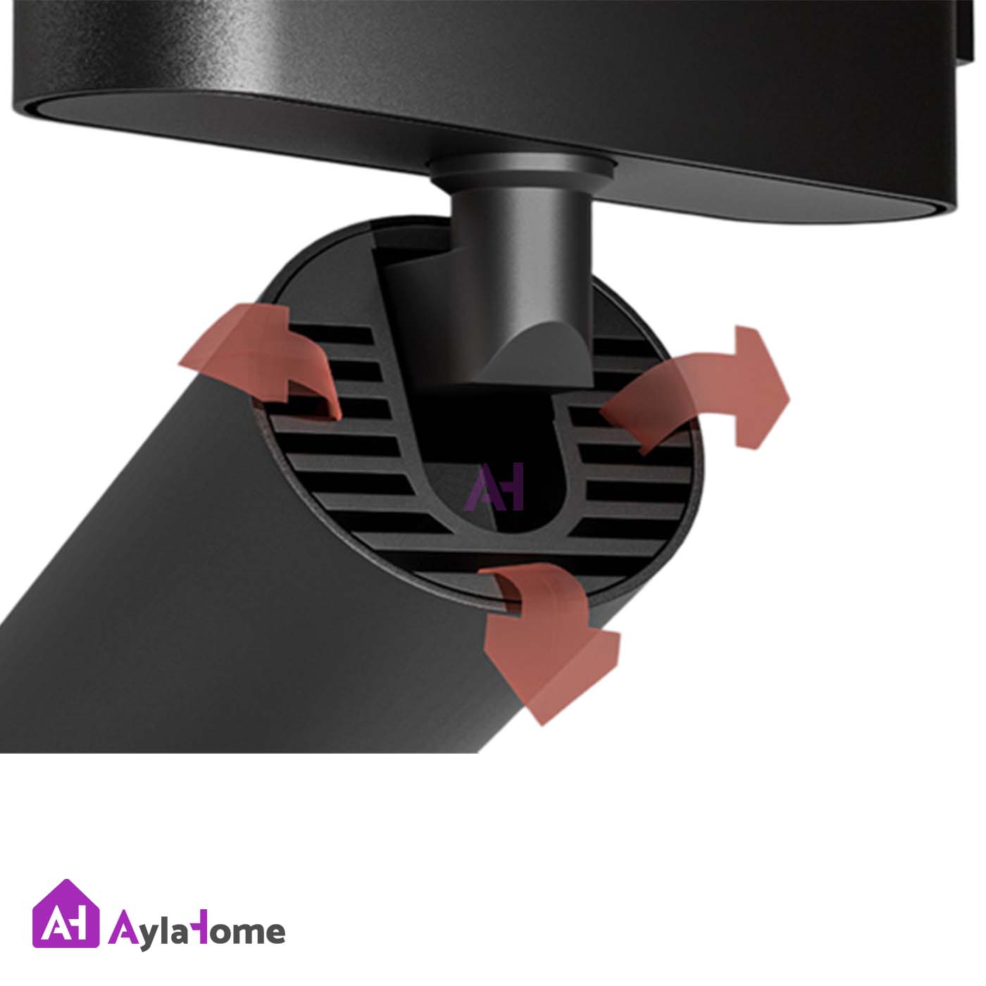 چراغ ترک لایت استوانه ای 16 وات دوبل تک پایه کد PET-C16W