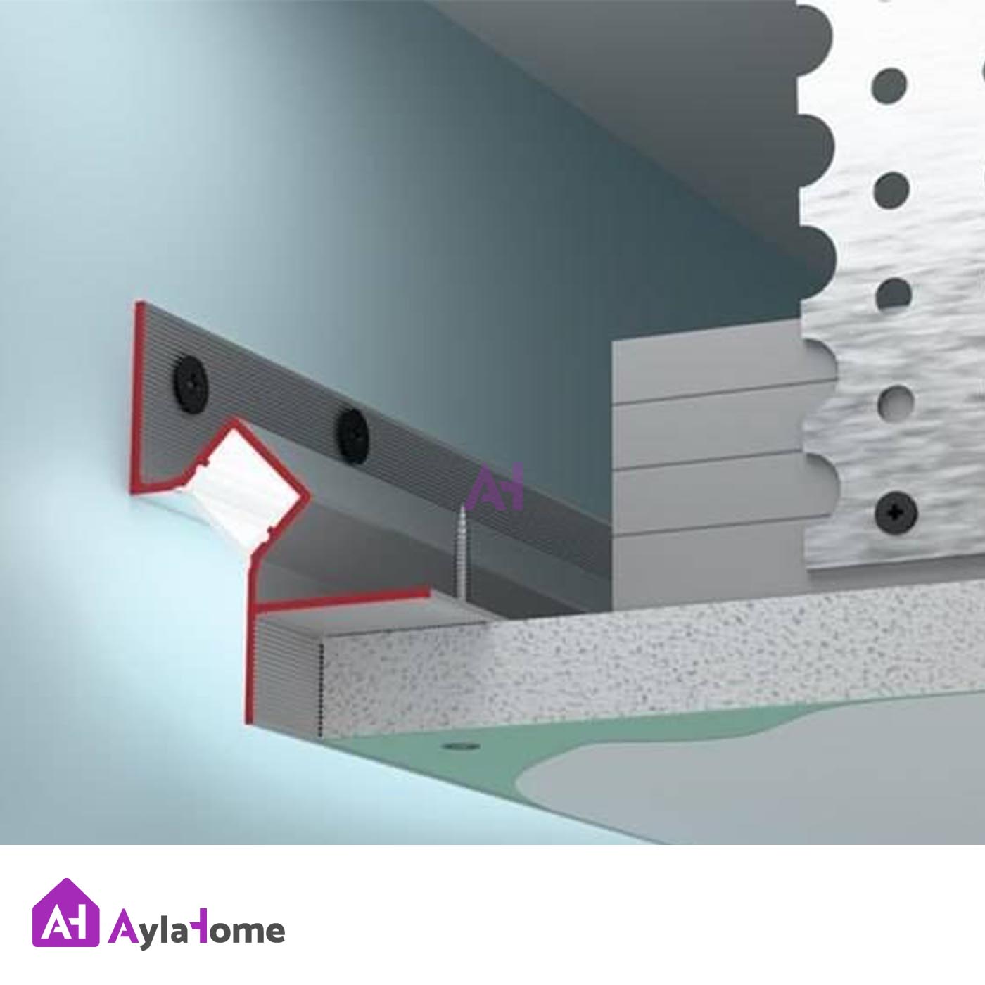 پروفیل چفت کناف 16 میل مشکی کد LK8